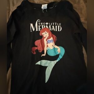 The Little Mermaid long sleeve sweatshirt tee. Size Small